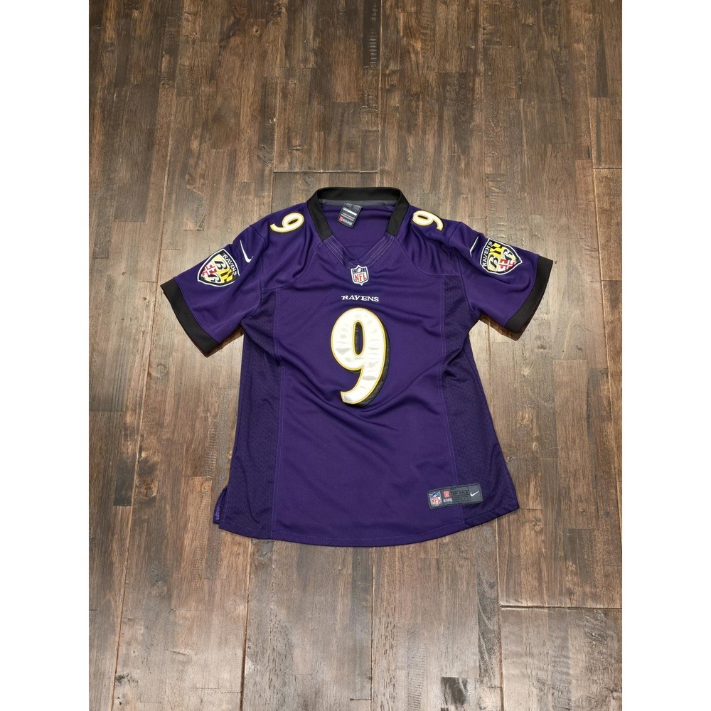 Baltimore Ravens Jersey Womens Small Purple NFL Football Nike Justin Tucker #9